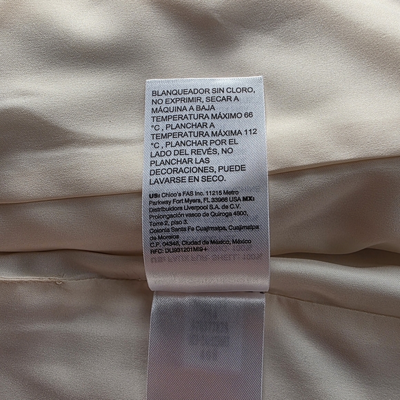 Chico's Pearl Embellished Faux Fur Vest Color Ivory - Picture 8 of 9